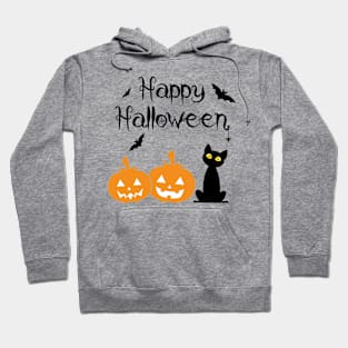 Happy Halloween Cat Pumpkin Hoodie